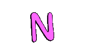 Alphabet N Sticker by deladeso