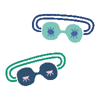 inthedeep swimming goggles Sticker