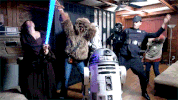 coreyvidal dance party dancing star wars GIF