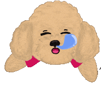 Sleepy Puppy Sticker