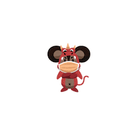 Mask Dragon Sticker by Sqkii
