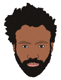 Donald Glover Eye Roll Sticker by doña batata
