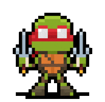 Ninja Turtles Pixel Art Sticker