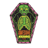 Halloween Glow Sticker by Awesome Merchandise