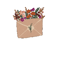 Flowers Mail Sticker