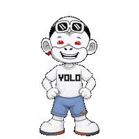 Lets Go Yolo Sticker by Zhot