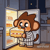 Hungry Late Night GIF by Chimpers