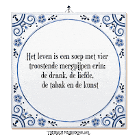 Spreuk Troost Sticker by Tegelspreuken.nl