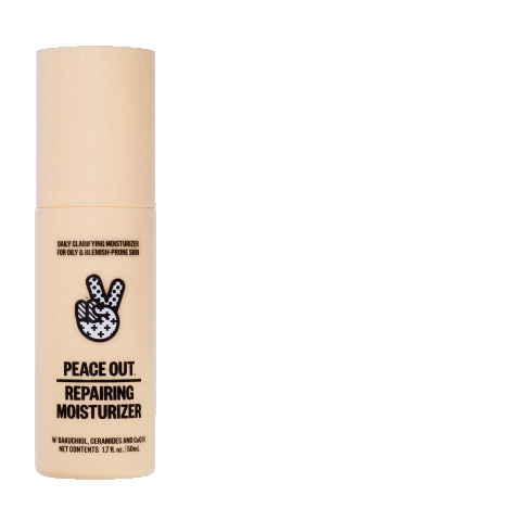 Skincare Moisturizer Sticker by peaceoutskincare