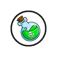 voodootoken logo crypto cryptocurrency spinning Sticker