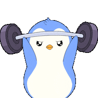 Workout Working Out Sticker by Pudgy Penguins