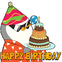 Happy Birthday Sticker by Pudgy Penguins