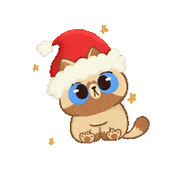 warriorartistt love cat christmas cats Sticker