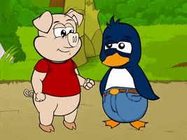 pig love GIF by Estudios Animeco