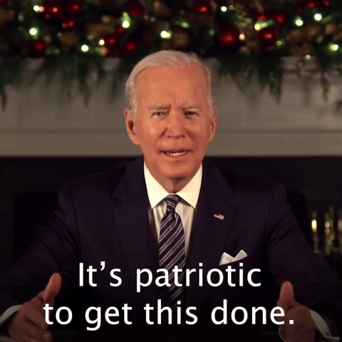 It's patriotic to get this done.