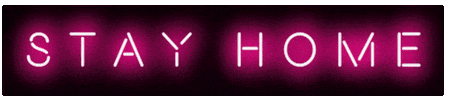 Pink Stay Home GIF