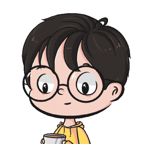 Coffee Glasses Sticker
