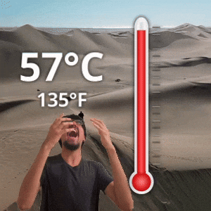 57 °C