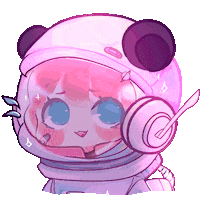 E3maly space panda ecuador astronauta Sticker