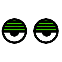 Eyes Looking Sticker