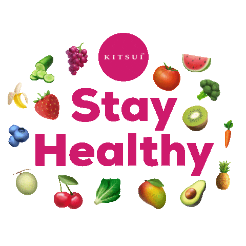 Health Stay Healthy Sticker by Kitsui
