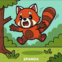 Scared Red Panda GIF by PandaMania