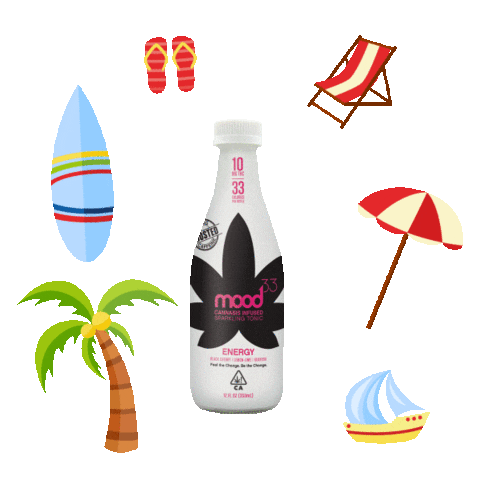 tonic Sticker by mood33 Cannabis Infused Sparkling Tonics