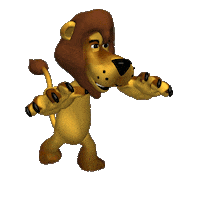 3d lion STICKER