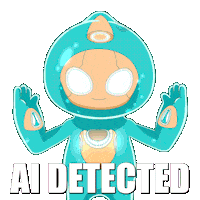 I Am Robot Ai Sticker by Masters of Mayhem