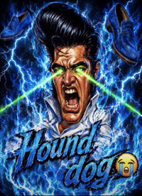 Elvis Presley Dog GIF