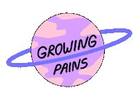 Growing Pains Space Sticker by L Devine