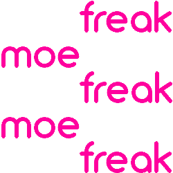moefreak clothing freak moe moefreak Sticker