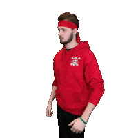 Alsenic thumbs up malade red bandana alsenic Sticker