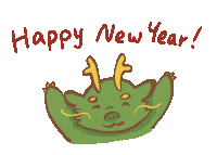 New Year Dragon Sticker by Alice's illustration