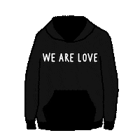 We Are Love Heart Sticker