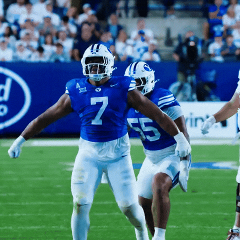 Byu Football Celebration GIF by BYU Cougars