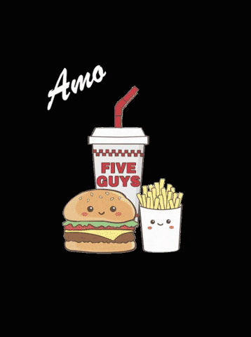 FiveGuys_ES amor drinks burger cocacola GIF