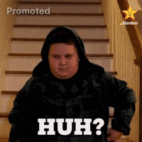 Huh GIF by Hardee's