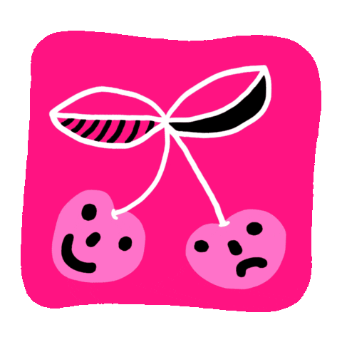 elizabethwhibley cute pink artist fruit Sticker