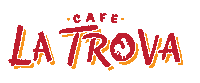 cafelatrova cafe la trova Sticker