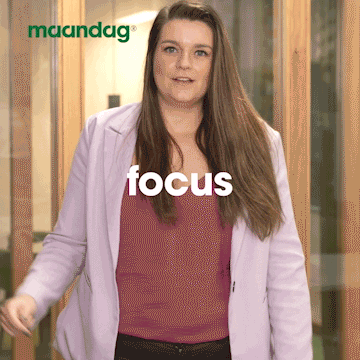 Maandag focus nadenken maandag tot maandag GIF