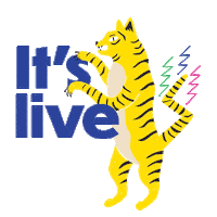 Black_Owl_Design live tiger designer bod Sticker
