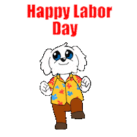 Happy Labor Day Sticker by BoDoggos
