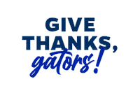 Give Thanks Thank You Sticker by University of Florida