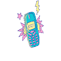 boba_guys retro 90s phone boba Sticker
