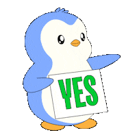 Penguin Yes Sticker by Pudgy Penguins