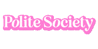 Pink Be Polite Sticker by Polite Society