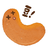 ohmilknhoney tired cny chinese new year nuts Sticker