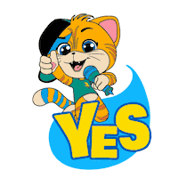 Happy Yep Sticker by 44 Cats