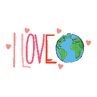 I Love The Earth Sticker by FinalStraw